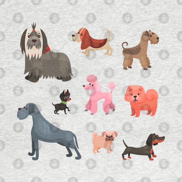 dog breed collection by Mako Design 